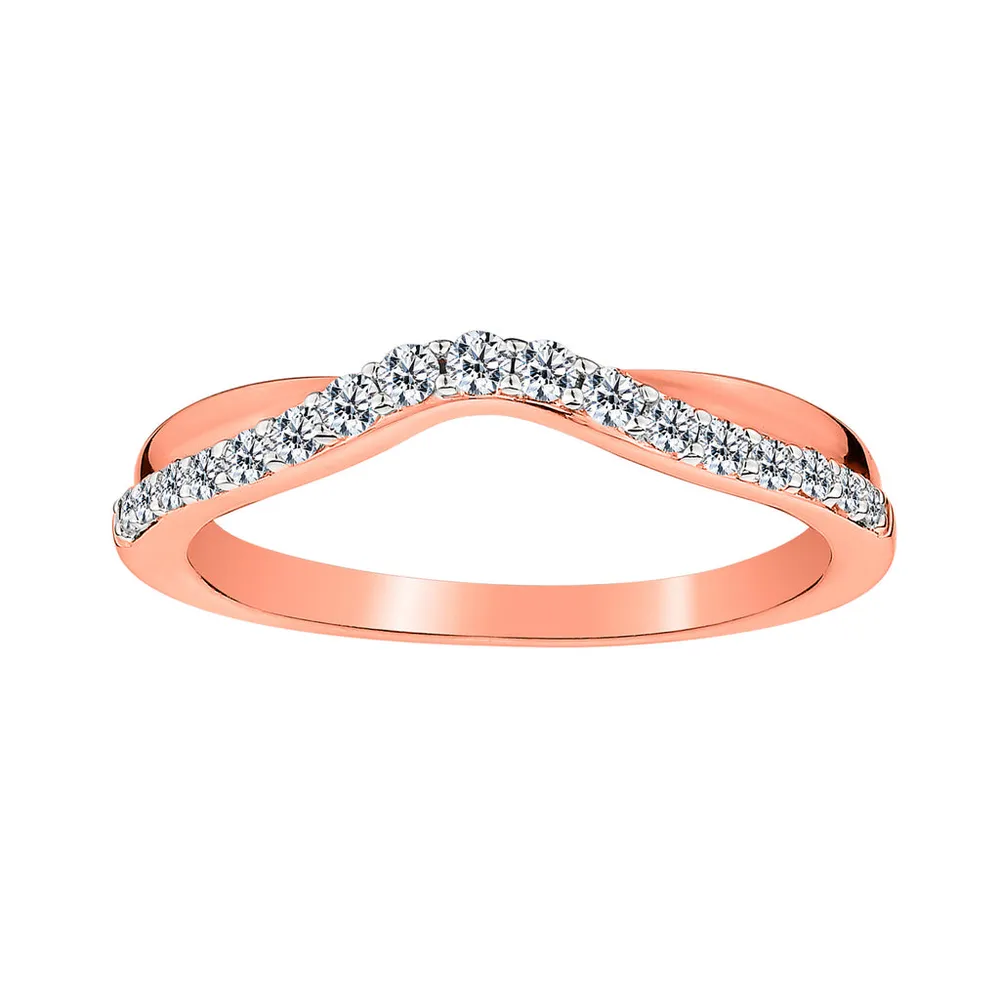 .25 Carat of Diamonds Ring, 14kt Rose Gold.....................NOW