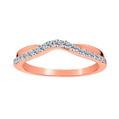 .25 Carat of Diamonds Ring, 14kt Rose Gold.....................NOW