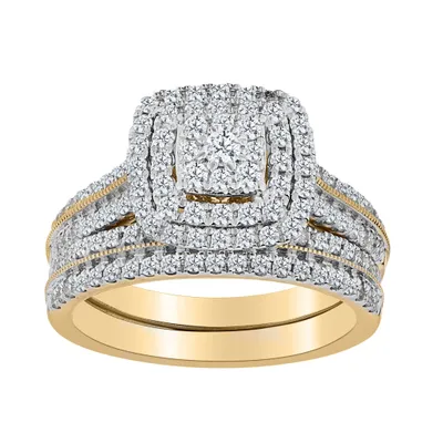 1.00 Carat of Diamonds Pavé Ring Set, 10kt Yellow Gold......................NOW