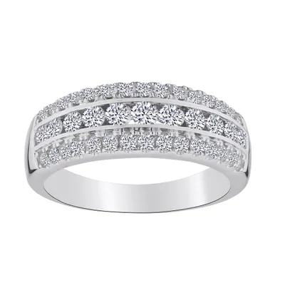.75 Carat Diamond Anniversary Ring,  10kt White Gold......................NOW