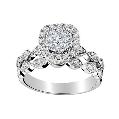 75 Carat of Diamonds Engagement Ring Set