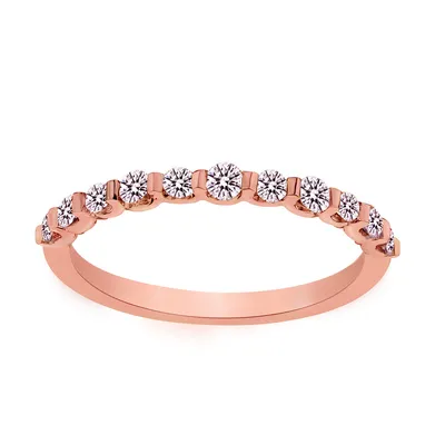 .33 CARAT DIAMOND RING BAND, 10kt ROSE GOLD…....................NOW