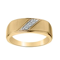 .15 Carat of Diamonds Gentleman's Ring, 10kt Yellow Gold…......................NOW