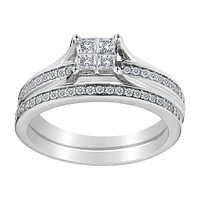 .50 Carat of Diamonds Engagement Ring Set, 10kt White Gold…....................NOW