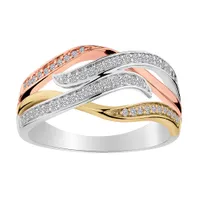 .25 Carat of Diamonds Ring, 10kt Tri-Colour.....................NOW