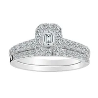 1.00 Carat of Diamonds Ring Set, 14kt White Gold.....................NOW