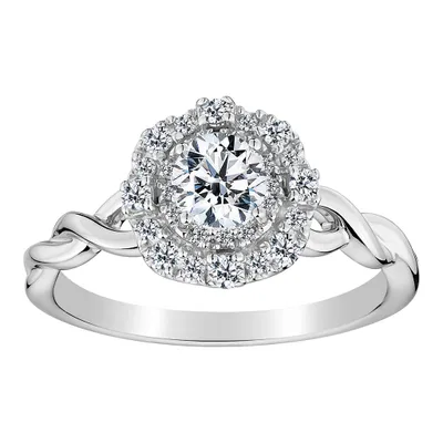 .75 Carat of Diamonds Engagement Ring, 10kt White Gold.......................NOW