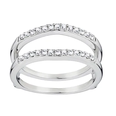 .25 Carat of Diamonds Jacket Wedding Ring Band, 14kt White Gold....................NOW