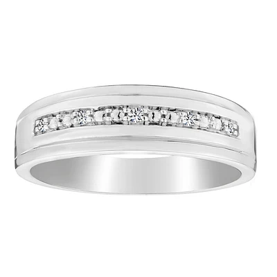 .05 Carat of Diamonds Gentleman's Ring,  10kt White Gold....................NOW