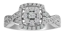 .50 Carat of Diamonds Infinity Engagement Ring, 10kt White Gold.......................NOW