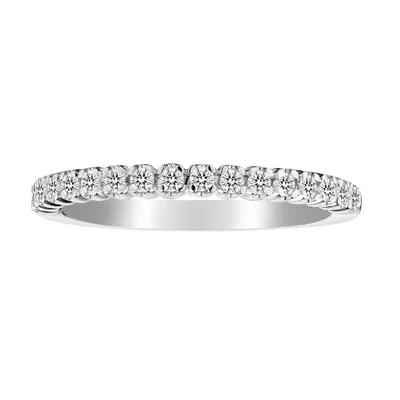 .25 Carat Half Eternity Diamond Band Ring, 14kt White Gold.......................NOW