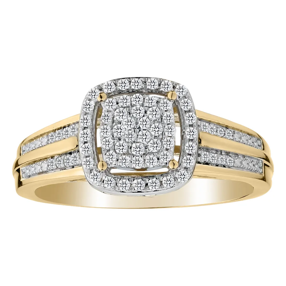 .25 Carat Diamond Ring, 10kt Yellow Gold......................NOW