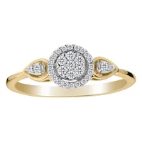 .15 Carat of Diamonds "Past, Present, Future" Ring, 10kt Yellow Gold......................NOW