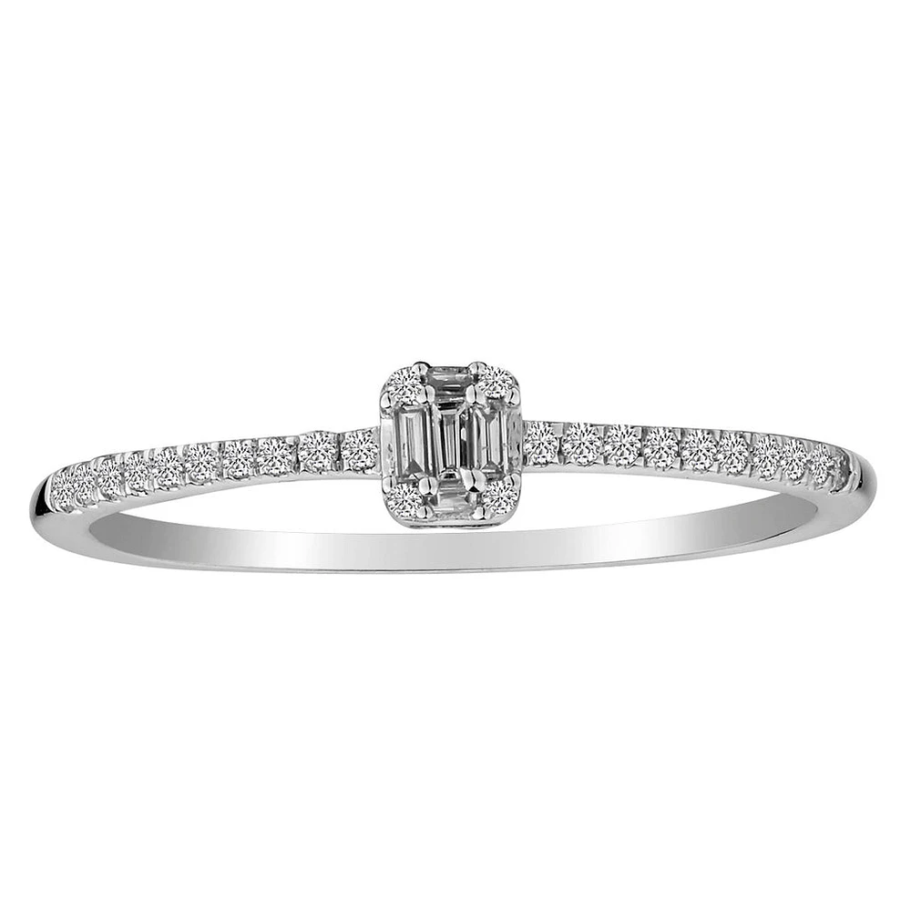 .15 Carat of Diamonds Ring, 10kt White Gold......................NOW