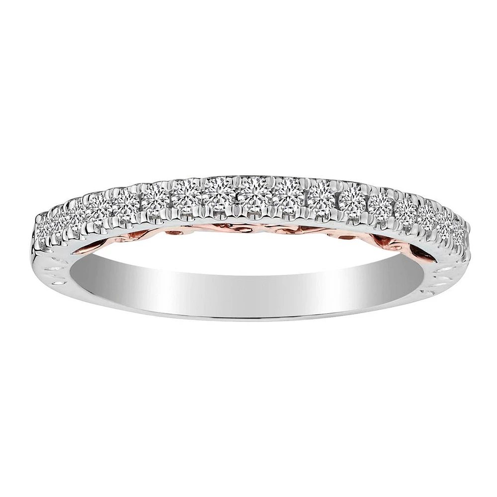 .25 Carat of Diamonds "Designer" Band, 14kt Two Tone......................NOW