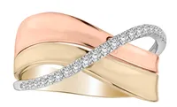 .20 Carat of Diamonds Ring, 10kt Tri-Colour.....................NOW