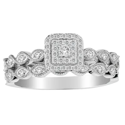 .26 Carat of Diamonds Ring Engagement Set, 10kt White Gold......................NOW