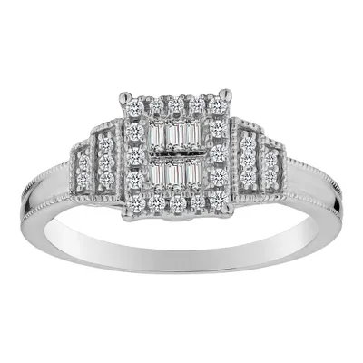 .20 Carat of Diamonds "Elegance" Ring, Silver.…...................NOW