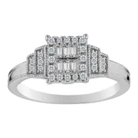 .20 CARAT DIAMOND "ELEGANCE" RING, SILVER…...................NOW