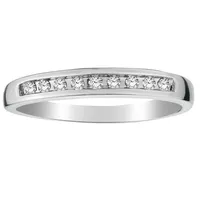 .11 Carat of Diamonds Channel Set Band, Silver......................NOW