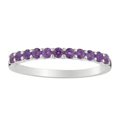 AMETHYST RING, SILVER.....................NOW