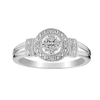 .05 Carat of Diamonds Ring, Silver.....................NOW