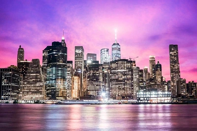 Cesar Burke - New York Purple Sunset