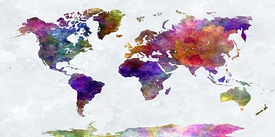 Imrich Edvard - Water Color World Map