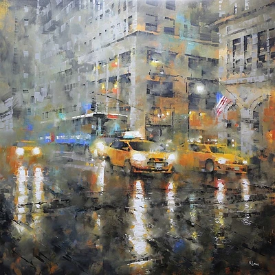 Mark Lague - Manhattan Orange Rain