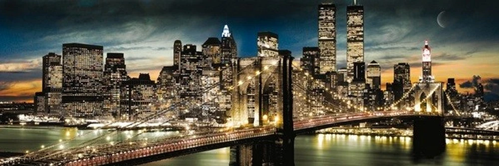 New York - Manhattan Night And Moon Midi