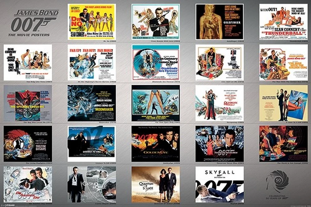 James Bond Movie Posters  