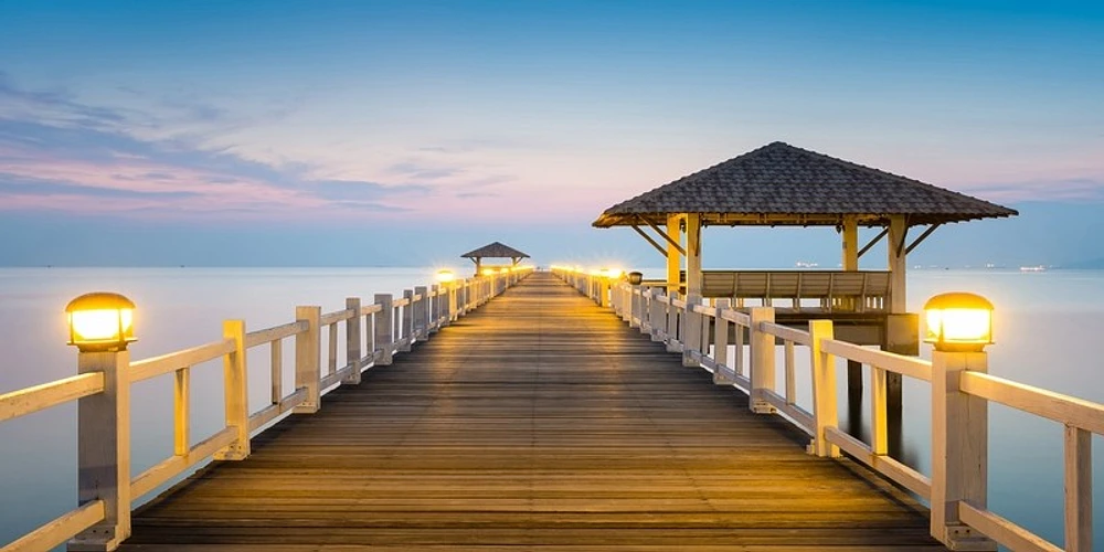 Anastasia Myron - Wooden Bridge on lake