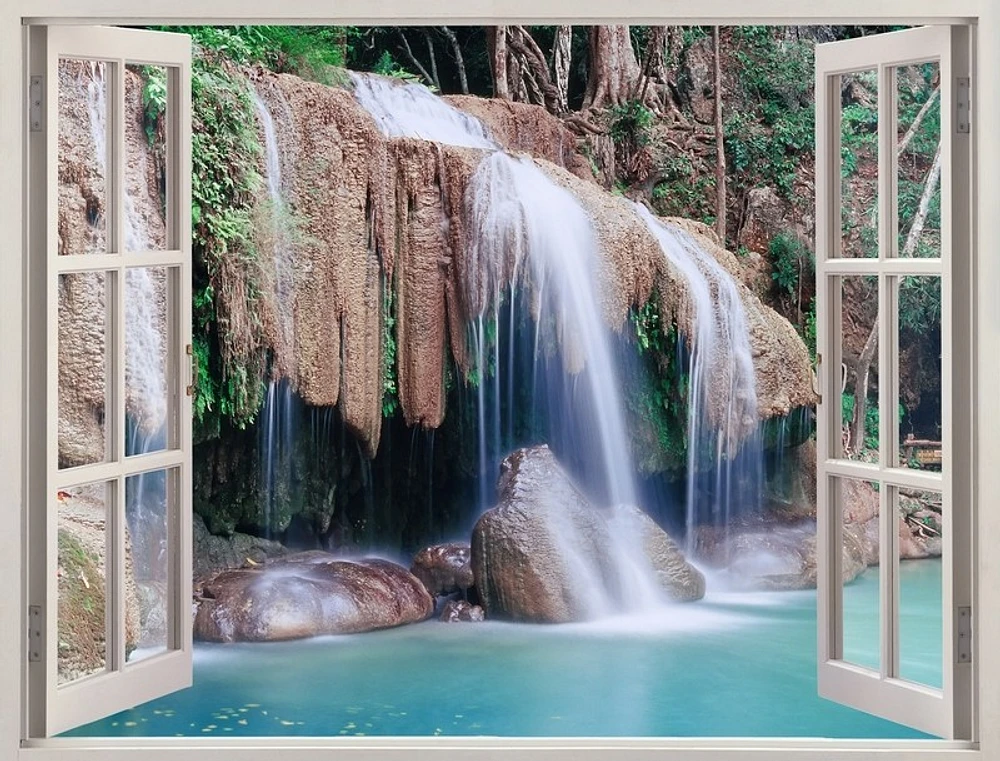 Nicolina Naiara - Window view of Erawan Falls