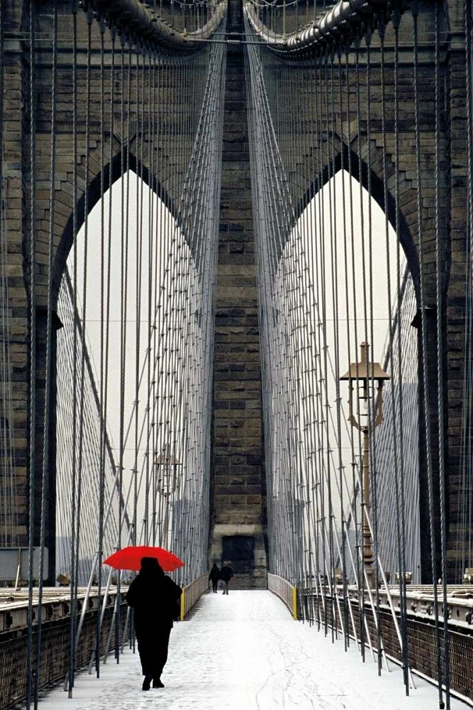 Michael Cahill - Brooklyn Bridge Meets Red