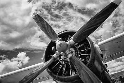 Adrian Smith - Close Up Of Old Airplane