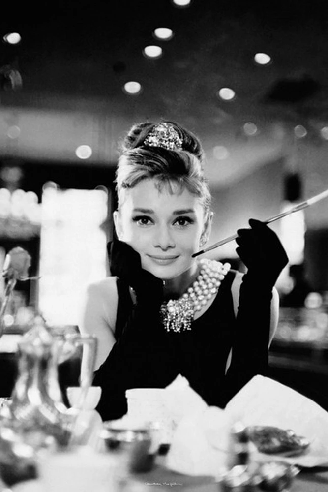 Audrey Hepburn - B/W Cig Portrait  