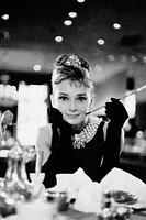 Audrey Hepburn - B/W Cig Portrait  