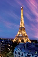 Paris - Eiffel Tower At Dusk  