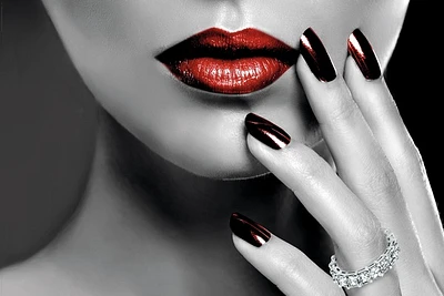 Red Lips And Nails  