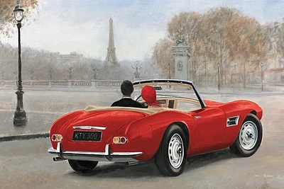 Marco Fabiano - A Ride in Paris III Red Car