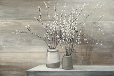 Julia Purinton - Pussy Willow Still Life Gray Pots  