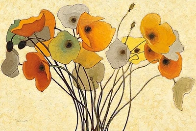 Shirley Novak - Pumpkin Poppies I  