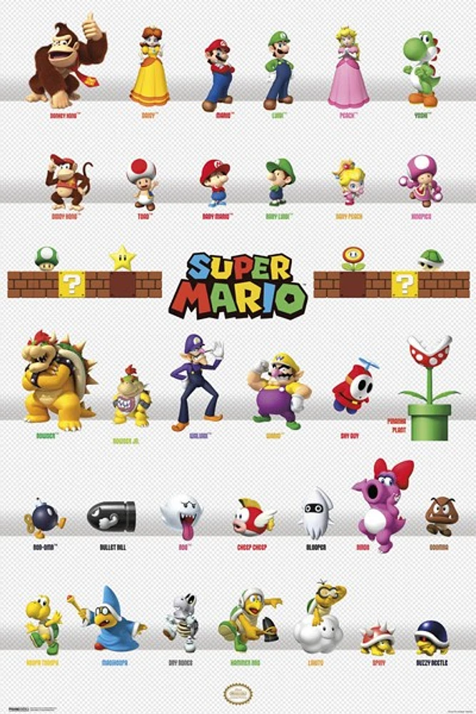 Super Mario - Characters