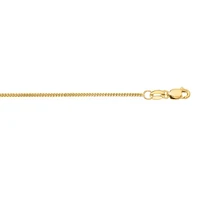 10k Yellow Gold 16 Inch Diamond Cut Gourmette Chain with Lobster Clasp 030GR-16 | Hannoush Jewelers