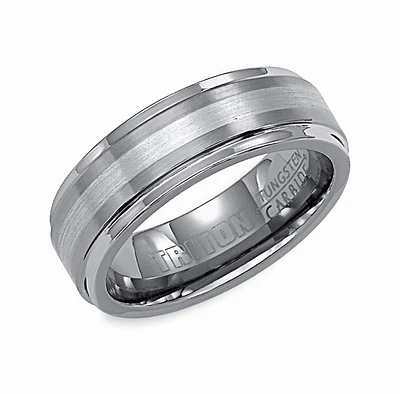 Triton Gents Tungsten Carbide Comfort Fit Band 11-2098P7C-G.00 | Hannoush Jewelers