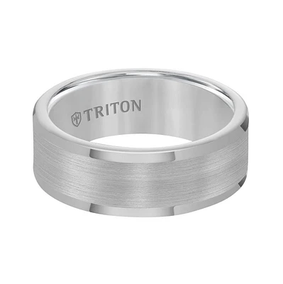 Triton Ladies 8mm Tungsten Carbide Comfort Fit Band 11-2118C-L.00 | Hannoush Jewelers