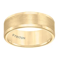 Triton Gents 8mm Yellow Tungsten Carbide Comfort Fit Band 11-2118YC-G.00 | Hannoush Jewelers