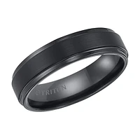 Triton Ladies 6mm Black Tungsten Carbide Comfort Fit Band 11-2133BC-L.00 | Hannoush Jewelers