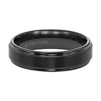 Triton Gents 6mm Black Tungsten Carbide Comfort Fit Band 11-2133BC-G.00 | Hannoush Jewelers