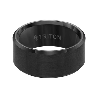 Triton Ladies 10mm Black Tungsten Carbide Comfort Fit Band 11-4128BC-L.00 | Hannoush Jewelers